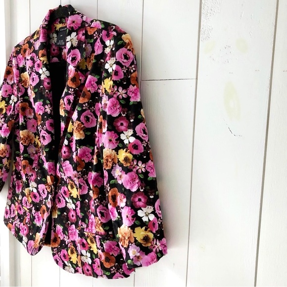 Alison Sheri The Garden Cotton Blazer Size Small Garden Girl - Picture 4 of 12